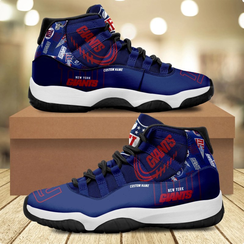 New York Giants Personalized AJD11 Sneakers