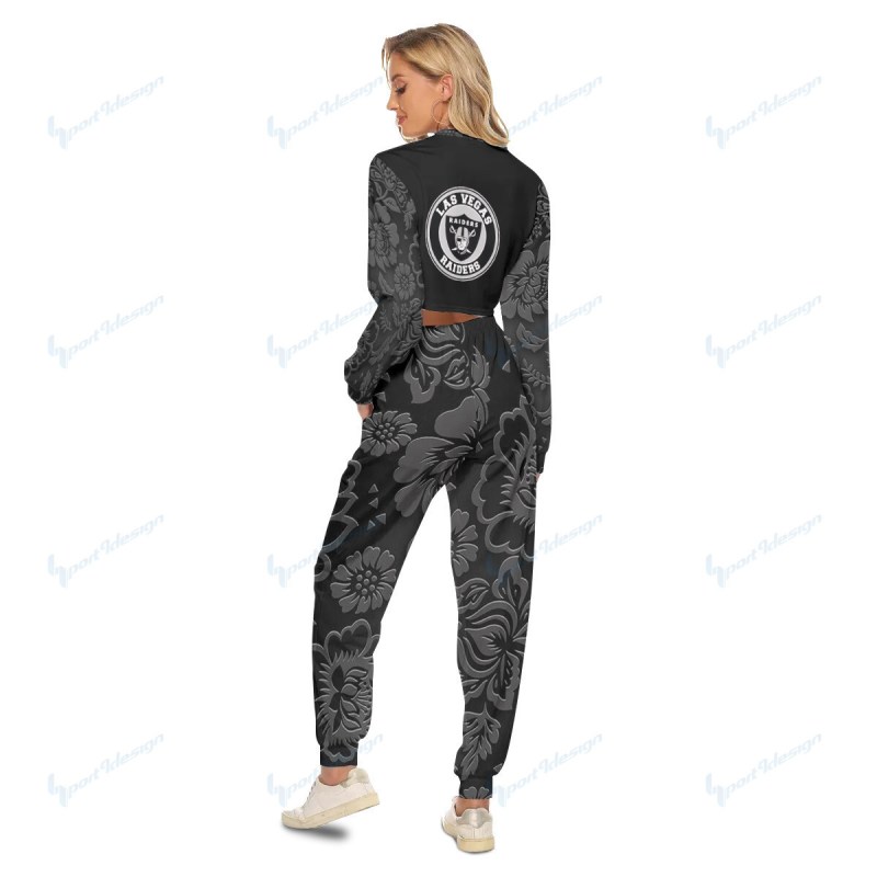 NFL Crop Sweatshirt Suit for Football Fans