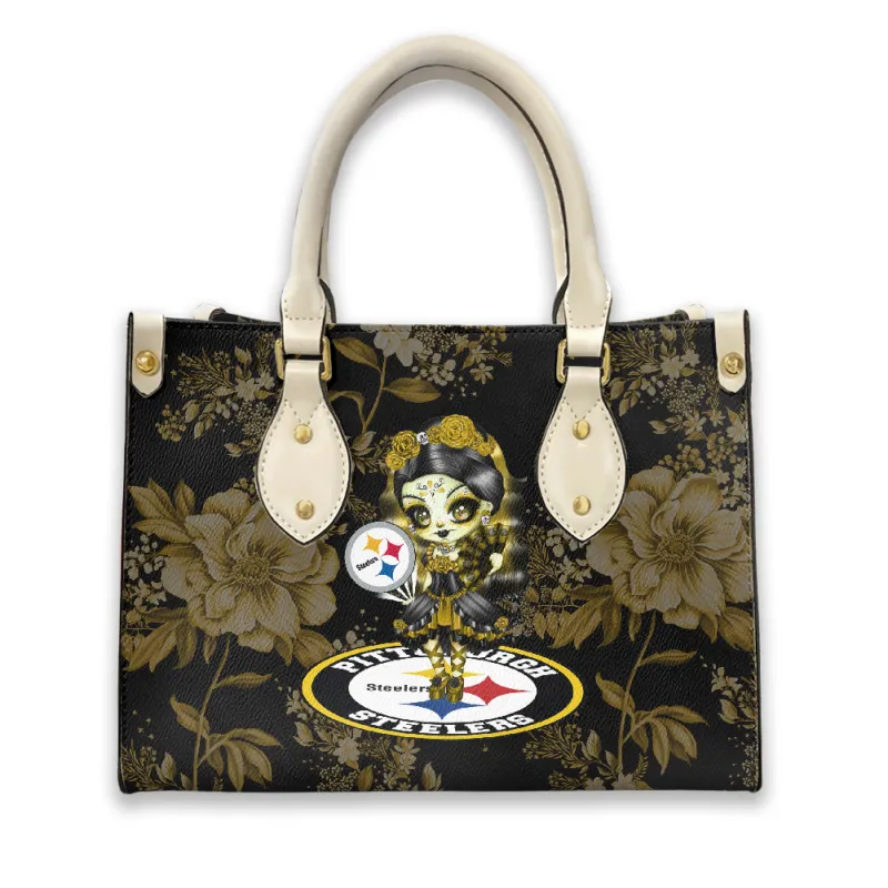 Pittsburgh Steelers Leather Hand Bag Interior