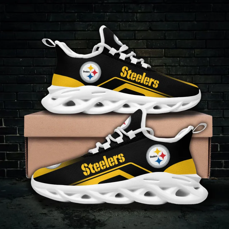 Pittsburgh Steelers Yezy Sneakers Back View