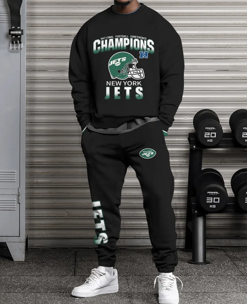 New York Jets Combo 3D Sweatsuit and Sweatpants