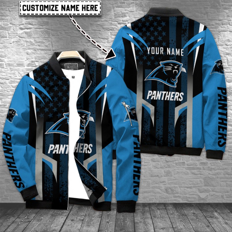 Carolina Panthers Personalized Bomber Jacket