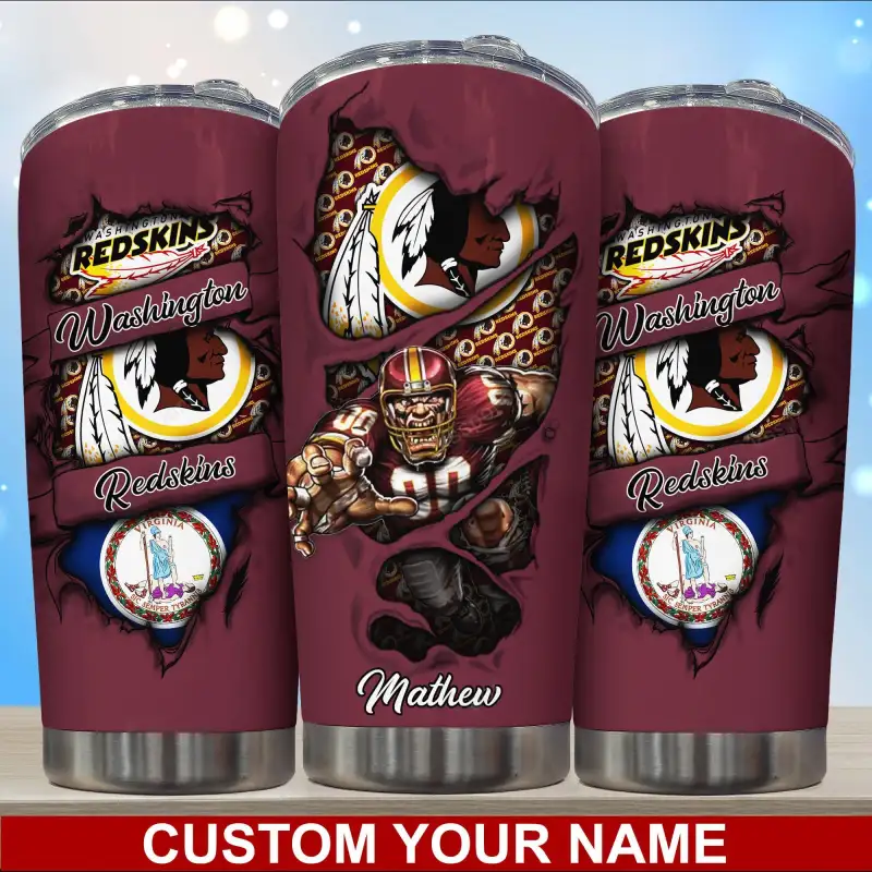 Washington Redskins Personalized Tumbler