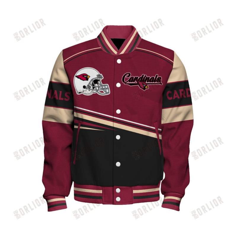 Back view of Arizona Cardinals Varsity Jacket