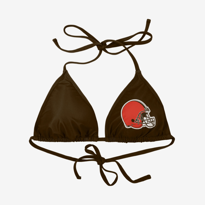 Cleveland Browns Women's Solid Logo Bikini