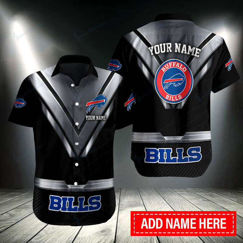 Buffalo Bills Personalized Button Shirt Sizing Chart
