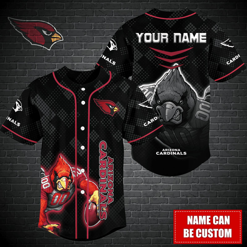 Arizona Cardinals Personalized Baseball Jersey