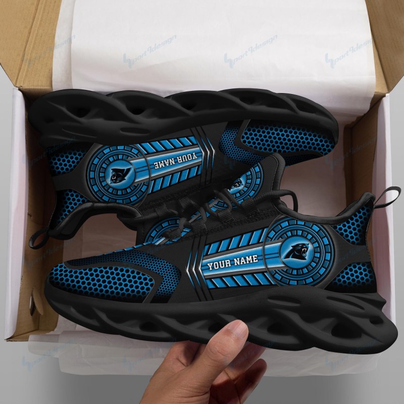 Carolina Panthers Personalized Running Sneakers