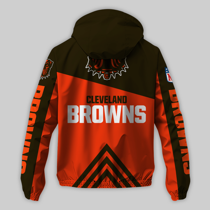 Cleveland Browns Outdoor Jacket Back View