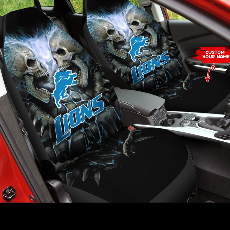 Detroit Lions Personalized Car Seat Covers