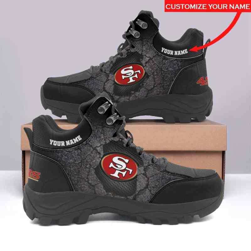 San Francisco 49ers Personalized Hiking Shoes