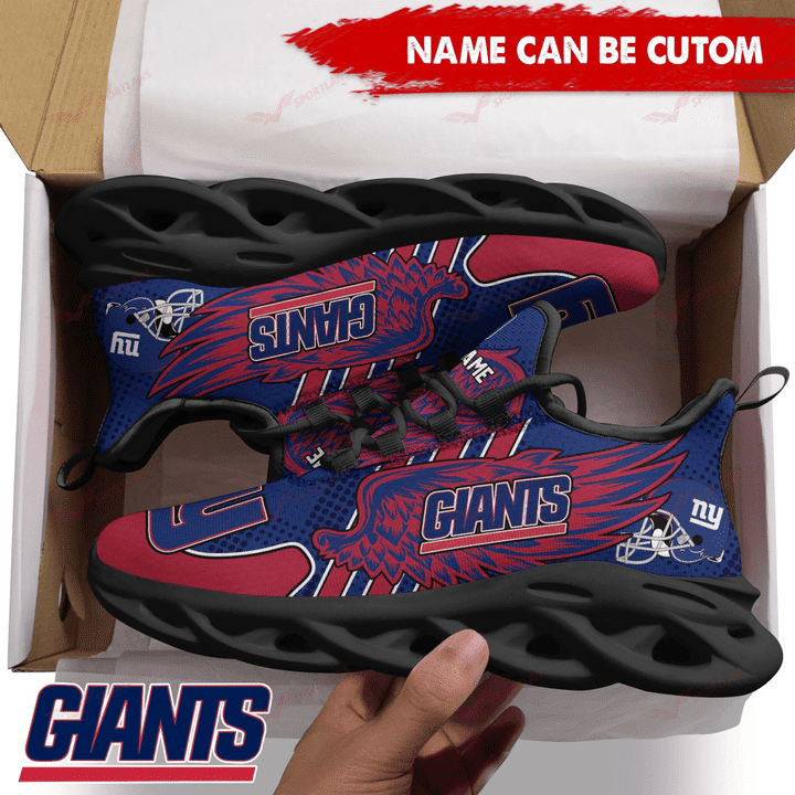 New York Giants Sneakers Back View
