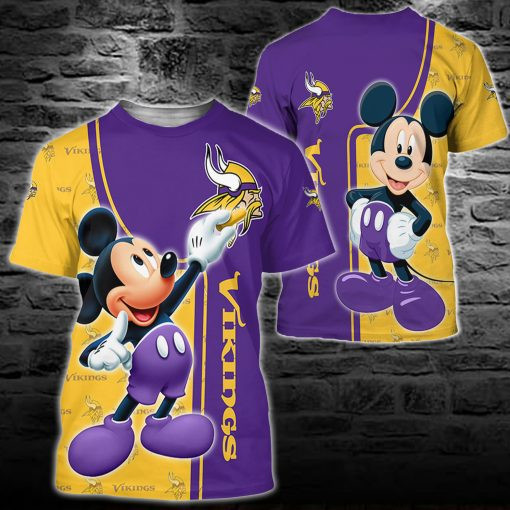 Minnesota Vikings Mickey All Over Printed 121 Image 4