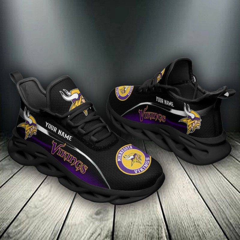 Minnesota Vikings Personalized Yezy Running Sneakers - Image 4