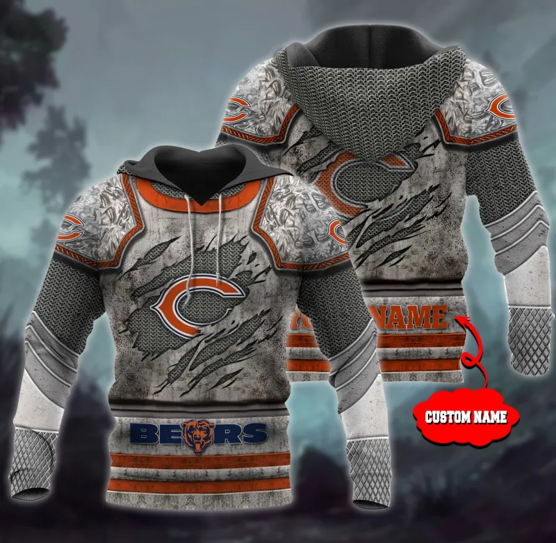 Chicago Bears Personalized All Over Printed Sweater
