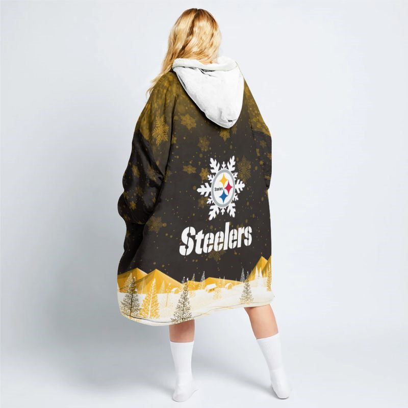 Pittsburgh Steelers Snug Hoodie - Back View