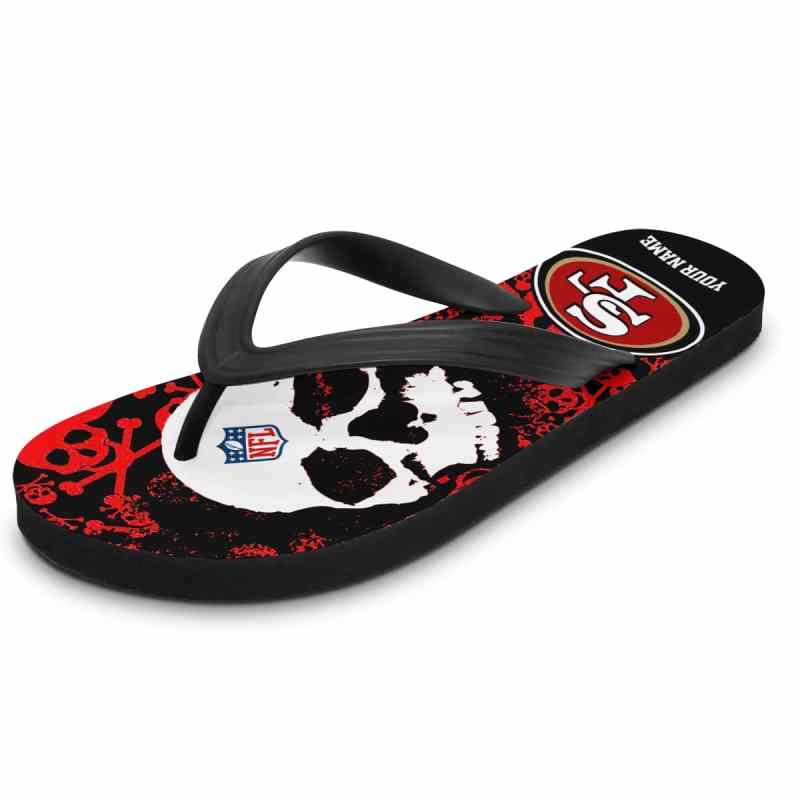 San Francisco 49ers Personalized Summer Flip Flop Design
