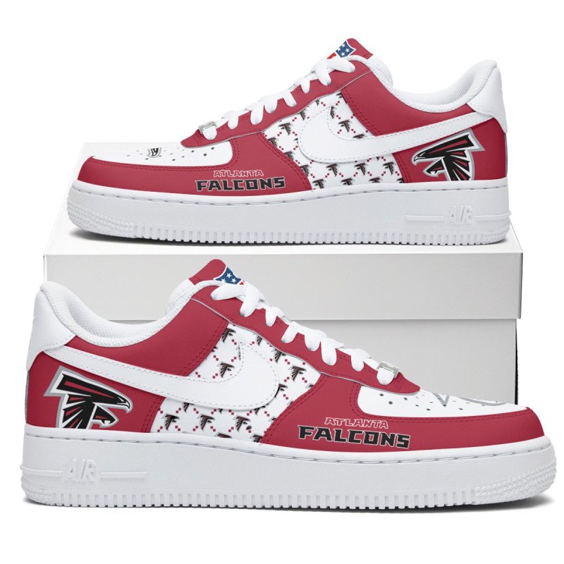 Atlanta Falcons Logo Pattern Sneakers