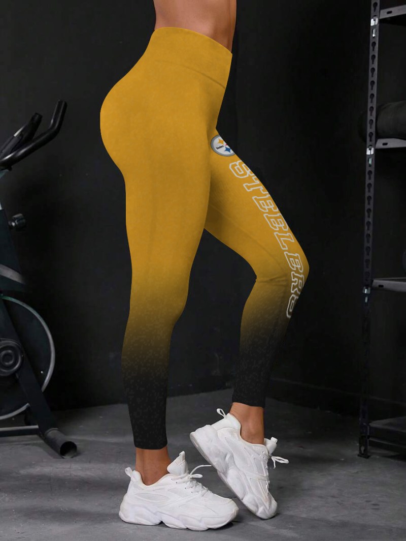 Pittsburgh Steelers High Waist Push Up Printed Leggings