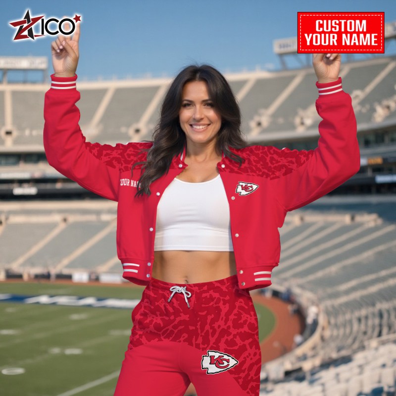 Kansas City Chiefs Varsity Jacket and Sweatpants 3
