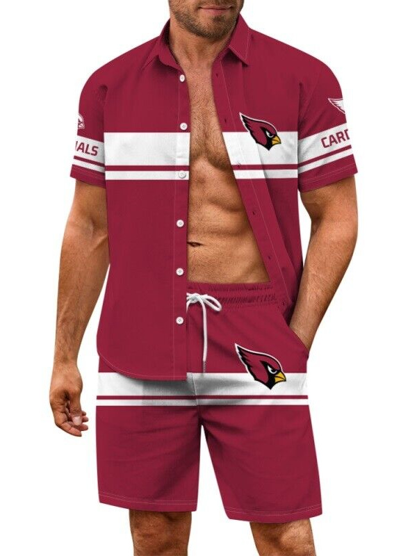 Arizona Cardinals Combo Hawaiian Shirt and Shorts