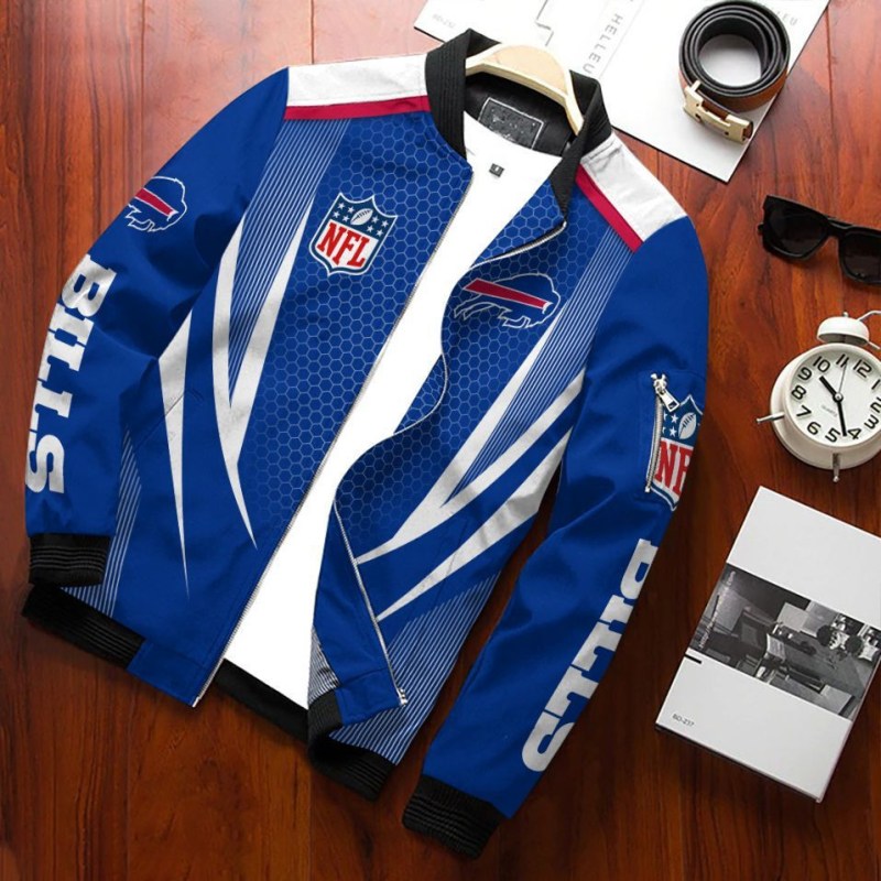 Buffalo Bills Bomber Jacket Front View