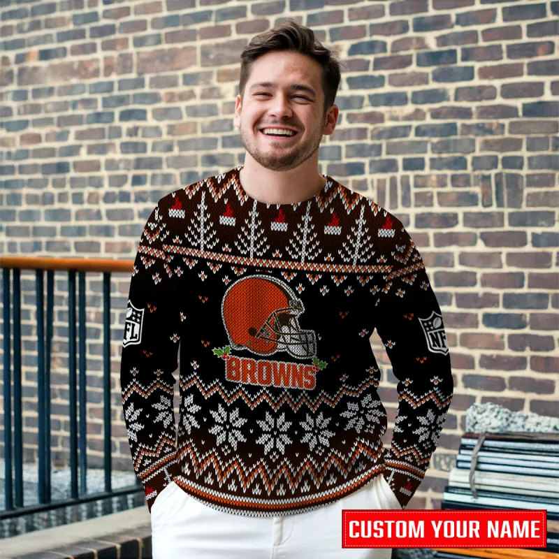 Cleveland Browns Premium Ugly Christmas Sweater - MKOutdoor2