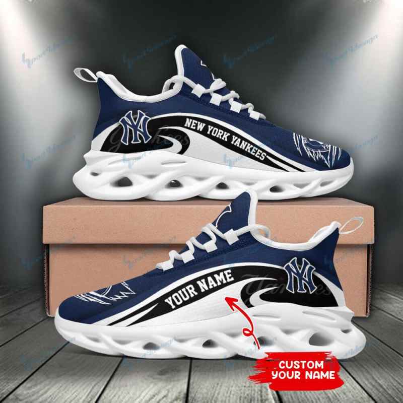 New York Yankees Personalized Yezy Running Sneakers SPD38