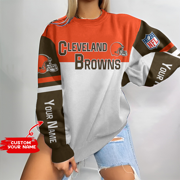 Cleveland Browns Personalized Round Neck Sweatshirt