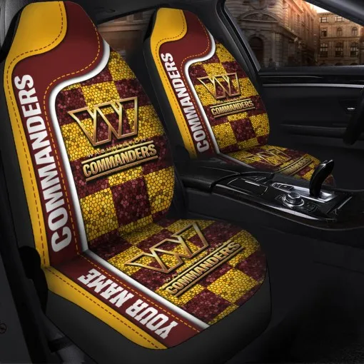 Washington Commanders Car Seat Cover Design