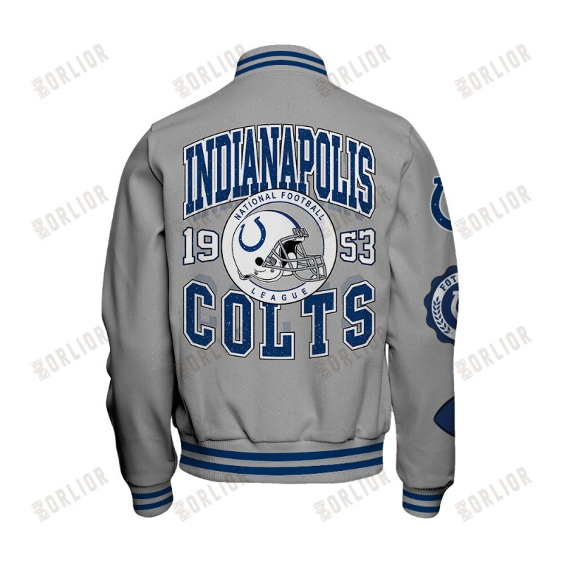 Indianapolis Colts Varsity Jacket Image 3