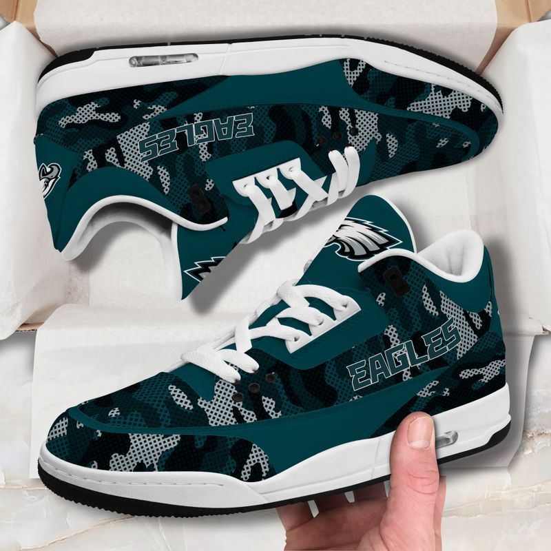 Philadelphia Eagles JD03 Genuine Leather Shoes