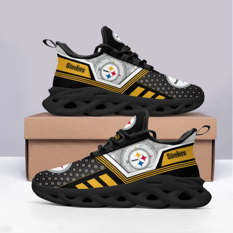 Pittsburgh Steelers Yeezy Running Sneakers Side View