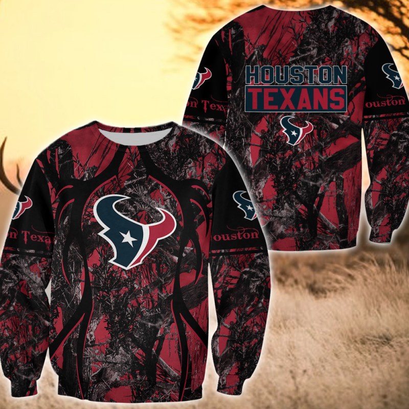Houston Texans All Over Printed Sweater showcased in festive setting