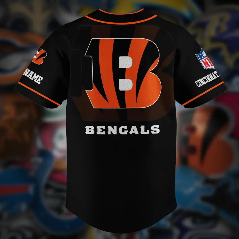 Cincinnati Bengals Baseball Shirt Back