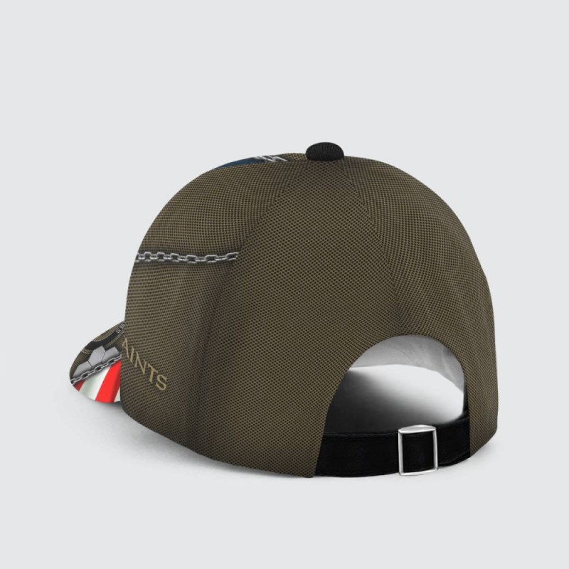 New Orleans Saints Stars Stripes Chain Printed Baseball Classic Cap