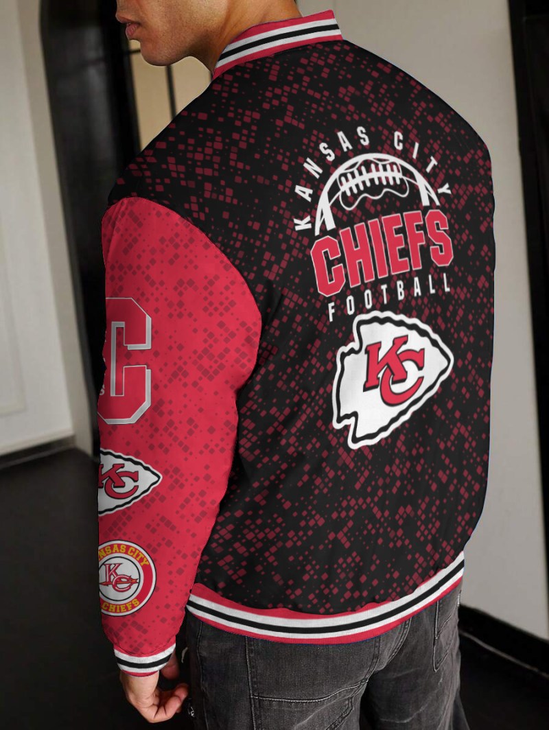 Kansas City Chiefs Varsity Jacket Back View
