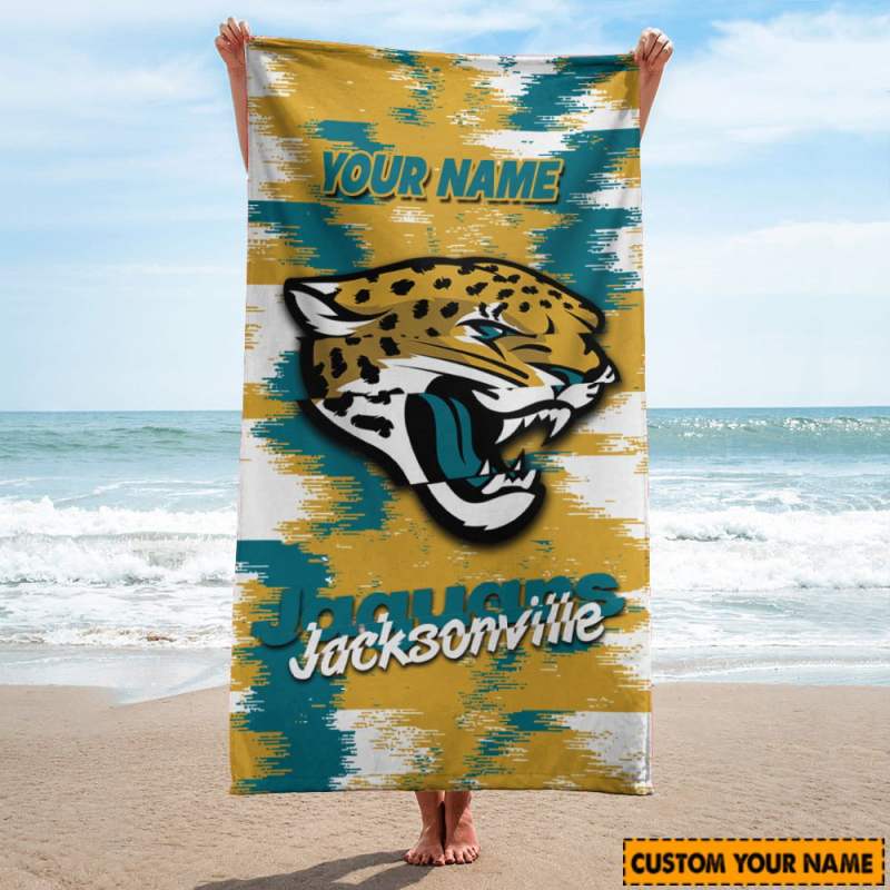 Jacksonville Jaguars Personalized Beach Towel