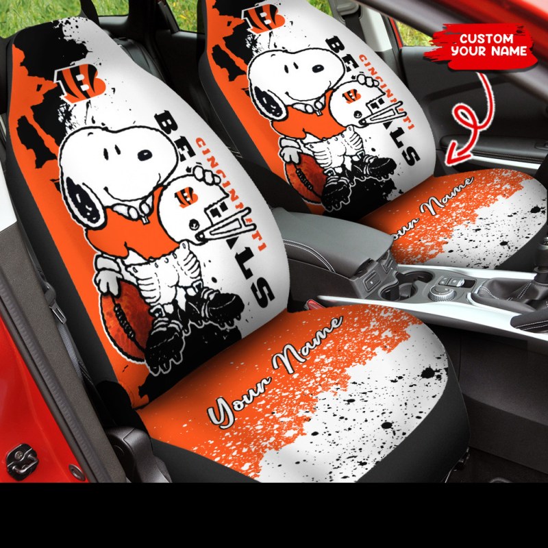 Cincinnati Bengals Personalized Car Seat Covers