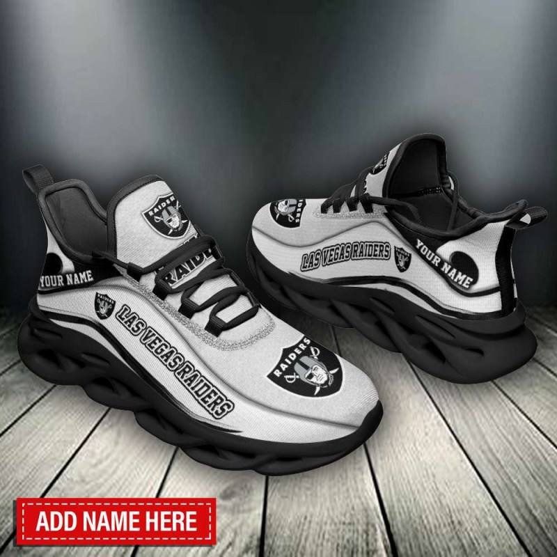 Las Vegas Raiders Personalized Yezy Running Sneakers