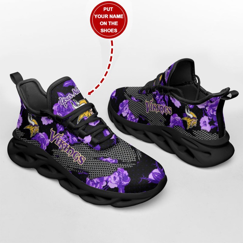 Minnesota Vikings Personalized Yezy Running Sneakers