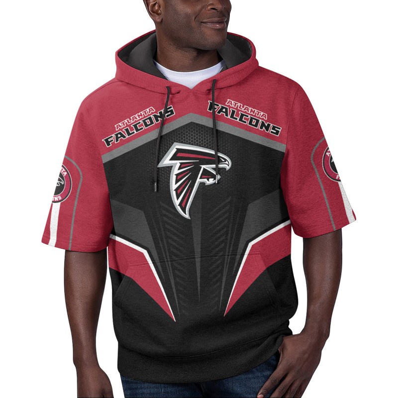 Atlanta Falcons Short Sleeve Hoodie