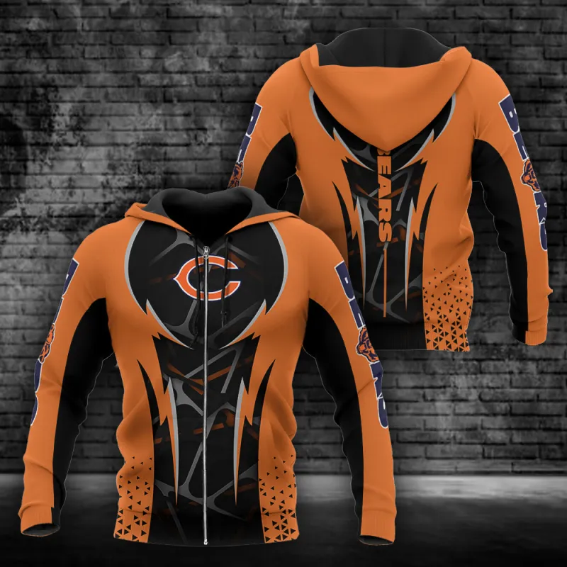 Chicago Bears Hoodie 782 - Stylish NFL Apparel