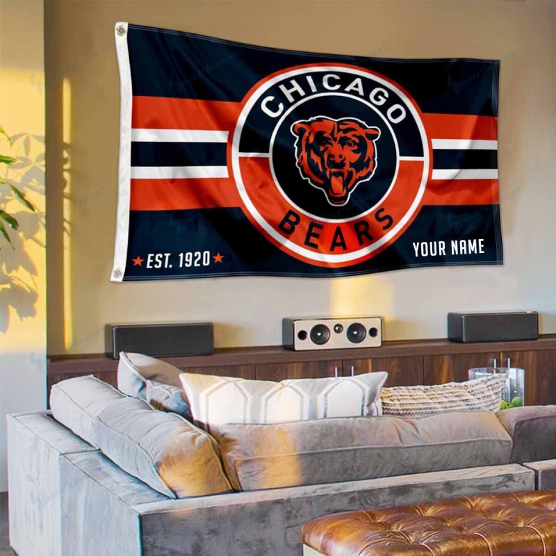 Chicago Bears Personalized Flag