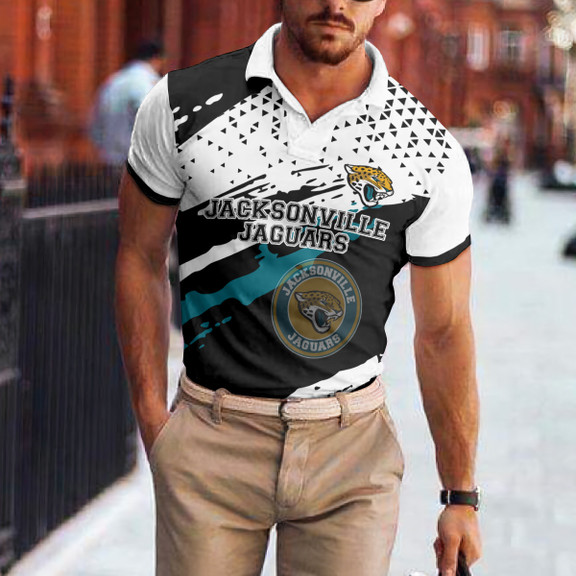 Jacksonville Jaguars Polo T-shirt Back View
