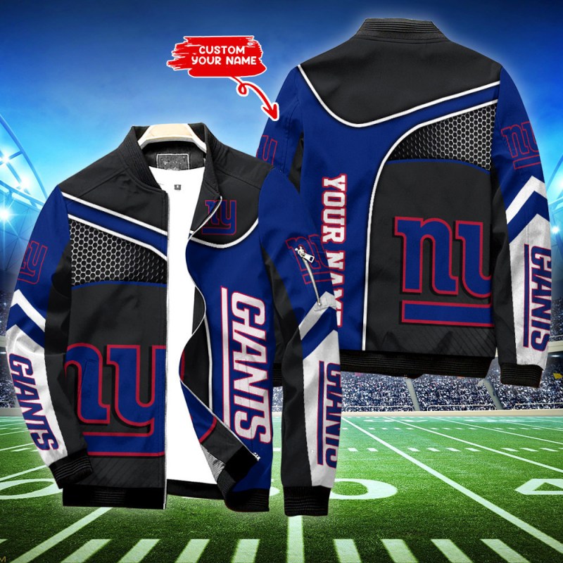 New York Giants Personalized Bomber Jacket