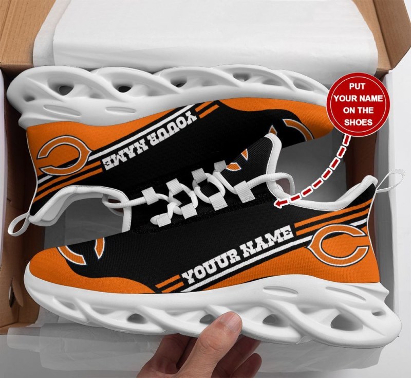 Chicago Bears Sneakers on Display