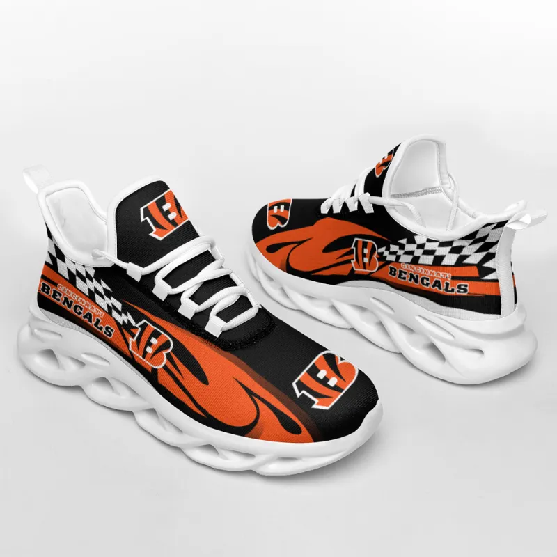 Cincinnati Bengals Yezy Running Sneakers Front View