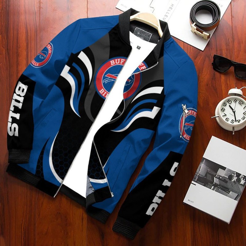Buffalo Bills Bomber Jacket Front View