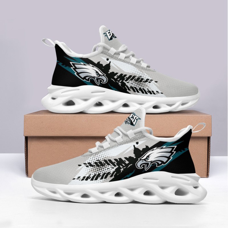 Philadelphia Eagles Yezy Running Sneakers - Side View